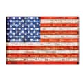 Trademark Michelle Calkins American States with Flags Gallery-Wrapped Canvas Art, 30 x 47