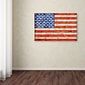 Trademark Michelle Calkins "American States with Flags" Gallery-Wrapped Canvas Art, 30" x 47"