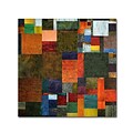 Trademark Michelle Calkins Brocade Color Collage 3 Gallery-Wrapped Canvas Art, 14 x 14