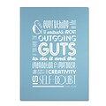 Trademark Megan Romo Outgoing Guts I Gallery-Wrapped Canvas Art, 14 x 19