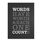 Trademark Megan Romo "Words Worth" Gallery-Wrapped Canvas Art, 18" x 24"