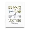 Trademark Megan Romo Do What You Can III Gallery-Wrapped Canvas Art, 18 x 24
