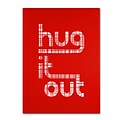 Trademark Megan Romo Hug it Out III Gallery-Wrapped Canvas Art, 14 x 19