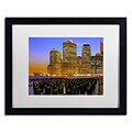 Trademark CATeyes City Lights 2 Art, White Matte W/Black Frame, 16 x 20