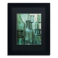 Trademark Patty Tuggle Antique Bottles Art, Black Matte With Black Frame, 11 x 14