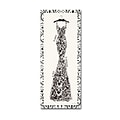 Trademark Emily Adams Couture Noir Original II with Border Gallery-Wrapped Canvas Art, 8 x 19