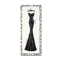 Trademark Emily Adams Couture Noir Original IV with Border Gallery-Wrapped Canvas Art, 20 x 47