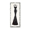 Trademark Emily Adams Couture Noir Original IV with Border Gallery-Wrapped Canvas Art, 8 x 19