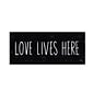 Trademark Michael Mullan "Love Lives Here" Gallery-Wrapped Canvas Art, 10" x 24"