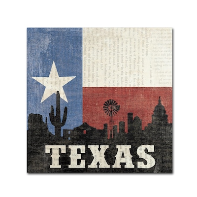 Trademark Moira Hershey Texas Gallery-Wrapped Canvas Art, 35 x 35