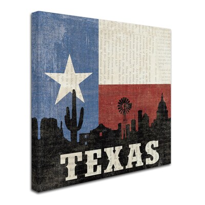 Trademark Moira Hershey Texas Gallery-Wrapped Canvas Art, 35 x 35