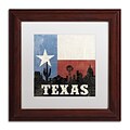 Trademark Moira Hershey Texas Art, White Matte With Wood Frame, 11 x 11