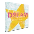 Trademark Sue Schlabach Letterpress Dream Gallery-Wrapped Canvas Art, 24 x 24