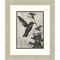 Humming Bird Garden 2 Framed Art; 20 x 24