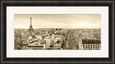 Paris Landscape Framed Art; 45 x 25