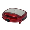 Better Chef® Panini/Contact Grill; Red/Stainless Steel
