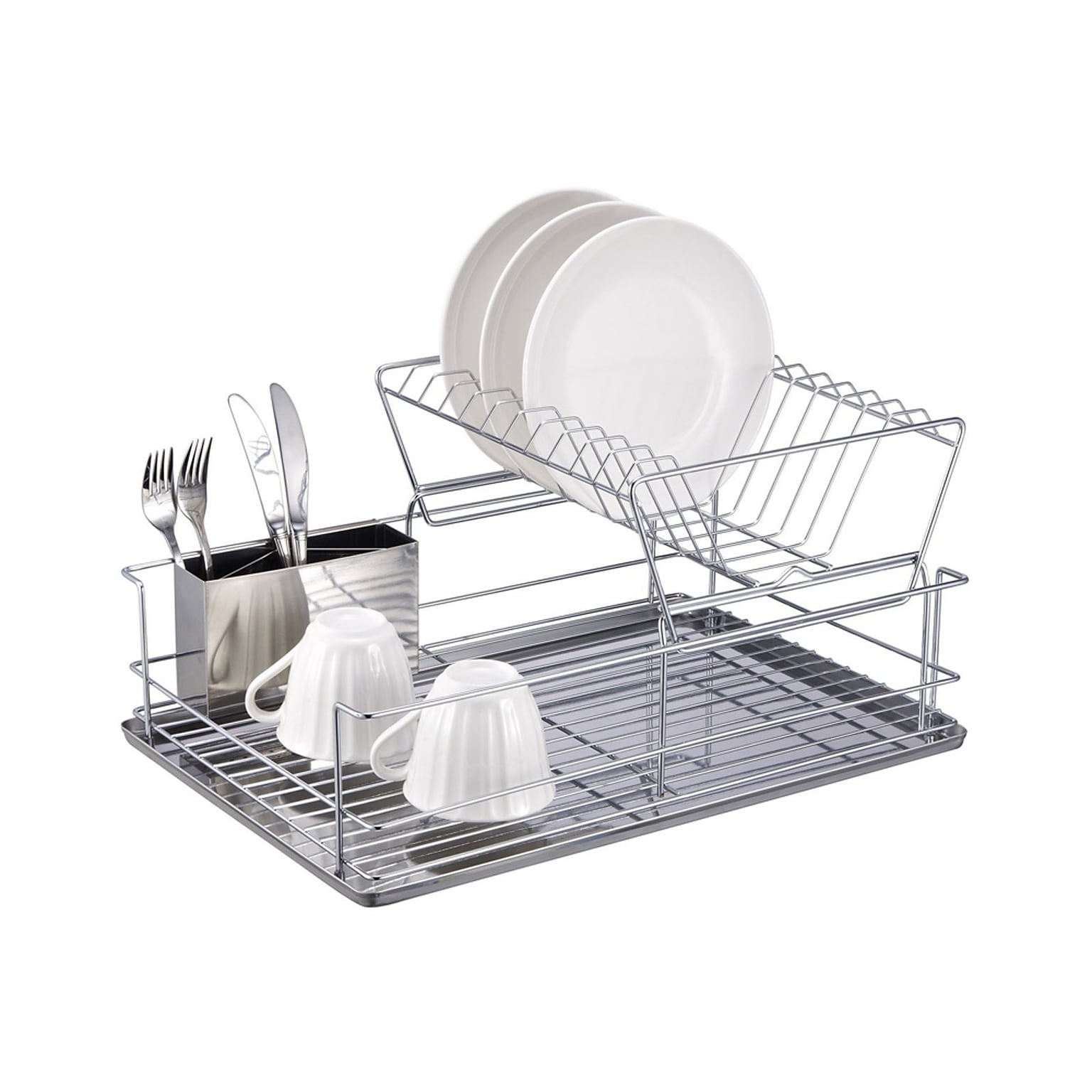 Better Chef® 22 Chrome Plated Metal Dish Rack, Silver