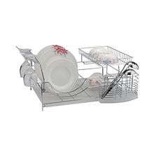 Better Chef® 22 Chrome Plated Metal Dish Rack With Mug Stand; Silver
