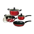 Better Chef® 7-Piece Non Stick Aluminum Cookware Set; Red