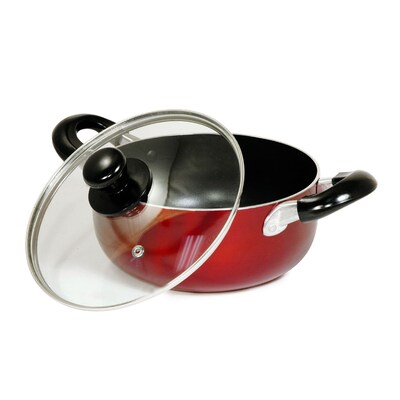 Better Chef® 13 qt. Non Stick Aluminum Dutch Oven; Red
