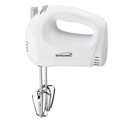 Brentwood® 5-Speed 150 W Hand Mixer; White
