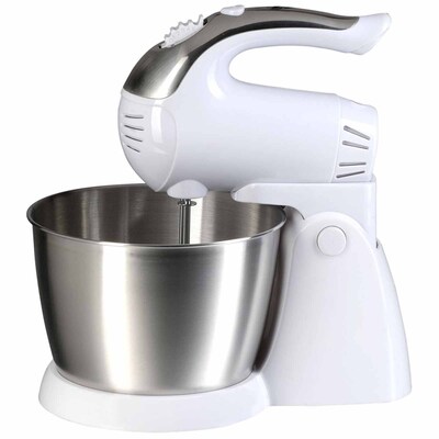 Brentwood® 5-Speed 200 W Stand Mixer With Stainless Steel Bowl; White
