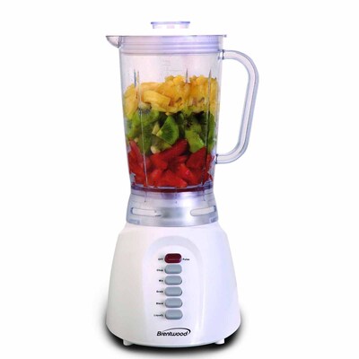 Brentwood® 6-Speed 350 W Blender With Plastic Jar; White