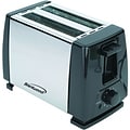 Brentwood® 2-Slice 750 W Toaster; Black/Stainless Steel