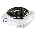 Brentwood® Electric 1000 W Single Burner With Variable Temperature Control; White