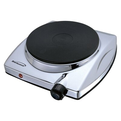 Brentwood® 1000 W Electric Single Hotplate; Chrome