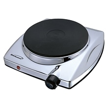 Brentwood® 1000 W Electric Single Hotplate; Chrome