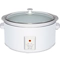 Brentwood® 8 qt. Metal Slow Cooker; White