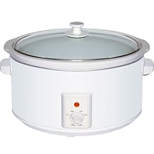 Brentwood® 8 qt. Metal Slow Cooker; White