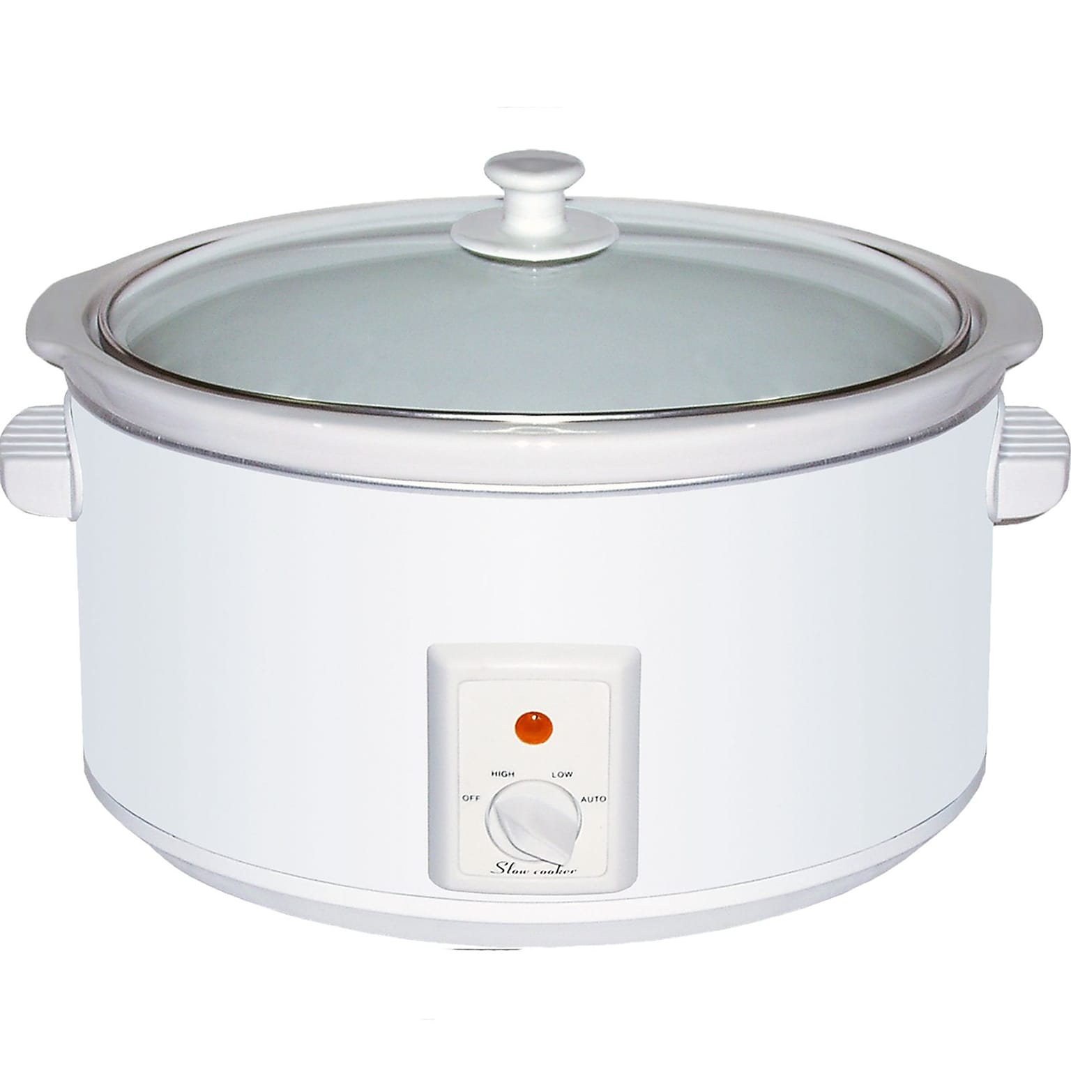 Brentwood® 8 qt. Metal Slow Cooker; White