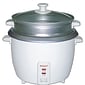 Brentwood® 8-Cup Metal Rice Cooker With Steamer; White