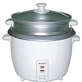 Brentwood® 15-Cup Metal Rice Cooker With Steamer; White