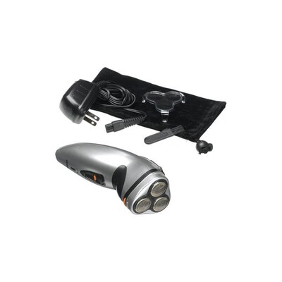 Optimus 3 Head Rotary Rechargeable Shaver; Silver/Blue