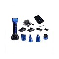 Optimus 15-Piece Wet/Dry Multi Style Clipper and Trimmer; Black/Blue