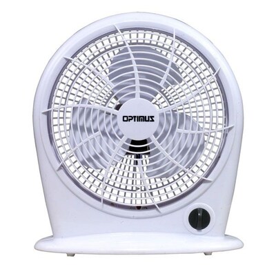 Optimus 3-Speed 10 Stylish Personal Fan, White