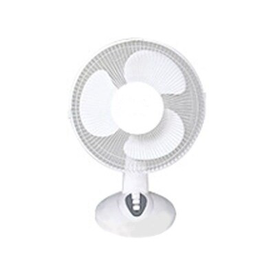 Optimus 3-Speed 12 Oscillating Table Fan; White