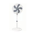 Optimus 3-Speed 16 Oscillating Stand Fan; Silver