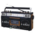 Quantum FX® 4-Band Radio and Cassette To MP3 Converter With USB/SD/MP3 Player, Wood