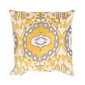 Jaipur LSC03 Handmade Throw Bolster Pillow Cotton; Natural & Gray