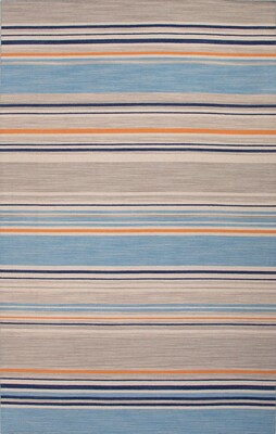 Jaipur Flat-Weave Stripe Area Rug Wool, 12 x 9