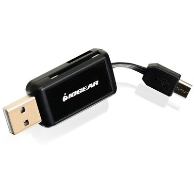 Iogear® GoFor2 USB On-The-Go Card Reader