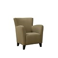 Monarch Specialties Inc. I 8066 Linen Fabric Club Chair, Brown