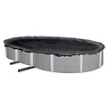 Arctic Armor BWC620 Black Oval Above-Ground 8 Year Winter Pool Cover, 16 x 24
