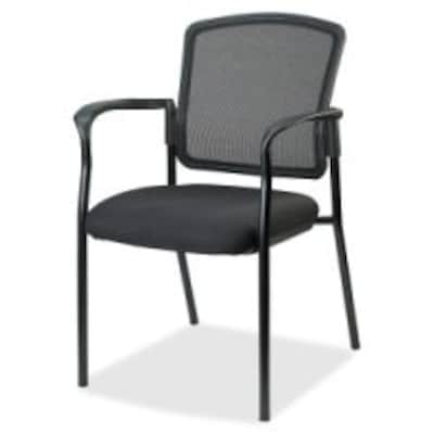 Lorell Mesh Back Stackable Guest Chair, 23W x 9D x 32H, Black (LLR23100)