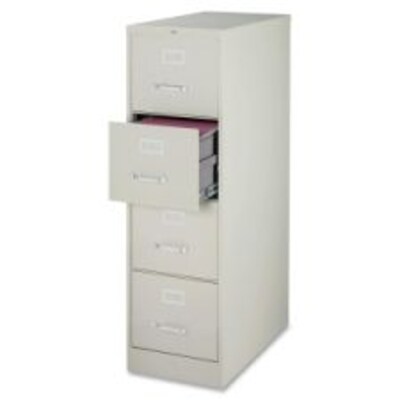 Lorell Commercial-grade Vertical File, Light Gray
