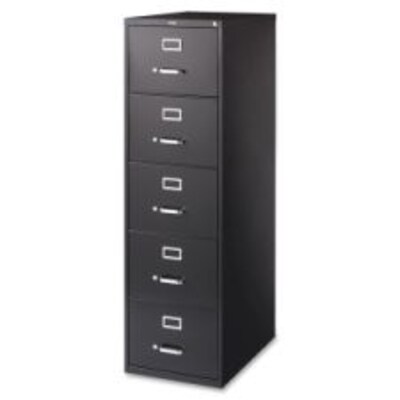 Lorell Commercial Grade Vertical File Cabinet, Black